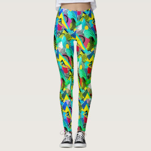 Leggings Podge de couleur et Motif