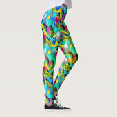 Leggings Podge de couleur et Motif (Droite)
