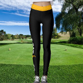 Leggings Poète de chat Féline Orange Personnalisé