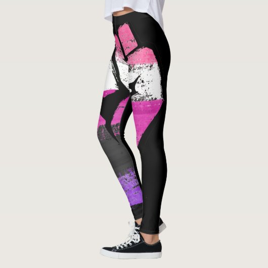 Leggings Poing de fierté genre fluide (Gauche)