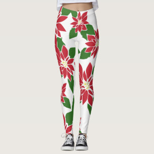 Leggings Poinsettia