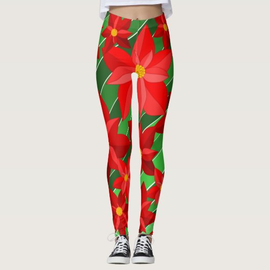 Leggings Poinsettias (Devant)