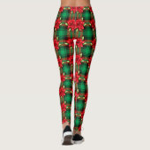 Leggings Poinsettias Et Plaid (Dos)