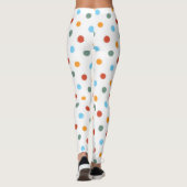 Leggings Point de polka audacieux d'arc-en-ciel (Dos)