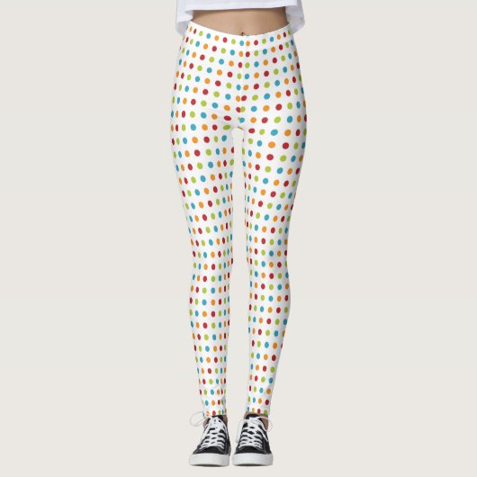 Leggings Point de polka multicolore (Devant)