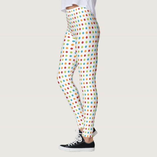 Leggings Point de polka multicolore (Gauche)