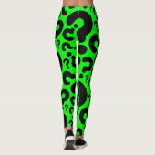 Leggings point d'interrogation vert acide halloween (Dos)