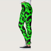 Leggings point d'interrogation vert acide halloween (Gauche)