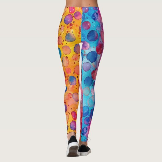 Leggings Point Polka aquarelle (Dos)