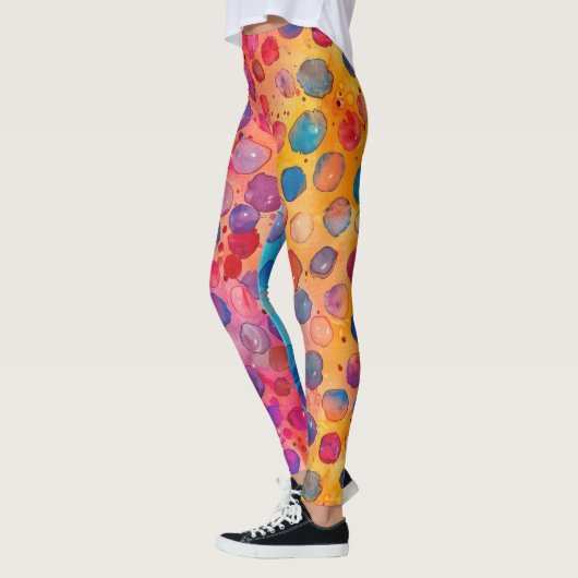 Leggings Point Polka aquarelle (Gauche)
