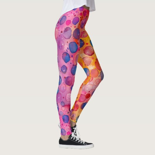 Leggings Point Polka aquarelle (Droite)
