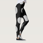 Leggings Point Polka noir et blanc (Droite)