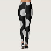 Leggings Point Polka noir et blanc (Dos)