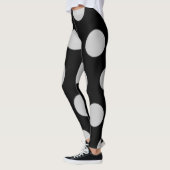 Leggings Point Polka noir et blanc (Gauche)