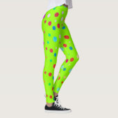 Leggings Point Polka vert néon (Droite)