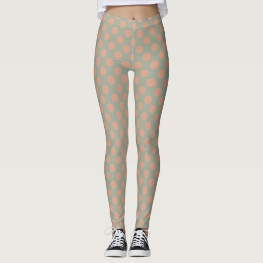 Leggings Point rose rose rose rose Peach élégant (Devant)