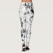 Leggings Point, vache noire (Dos)