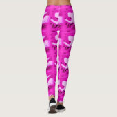 Leggings pointant des sirènes roses (Dos)