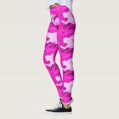 Leggings pointant des sirènes roses (Gauche)