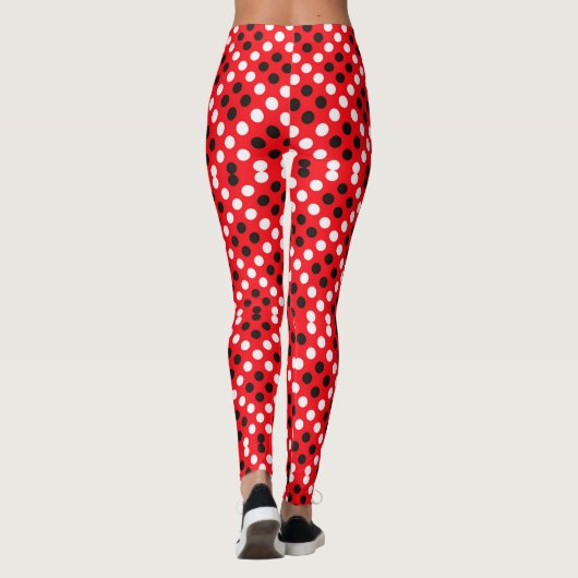 Leggings Pointe de Polka pour femmes Longues Longues Leggin (Dos)