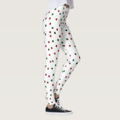Leggings Pointe Polka rouge et verte (Droite)