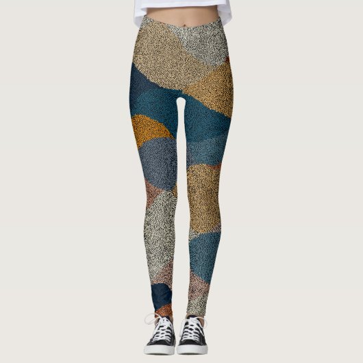 Leggings Pointe Polka : Textile Vintage. (Devant)
