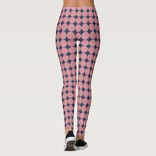 Leggings Pointe rose Design Moderne (Dos)
