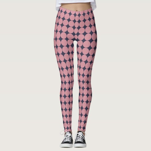Leggings Pointe rose Design Moderne (Devant)