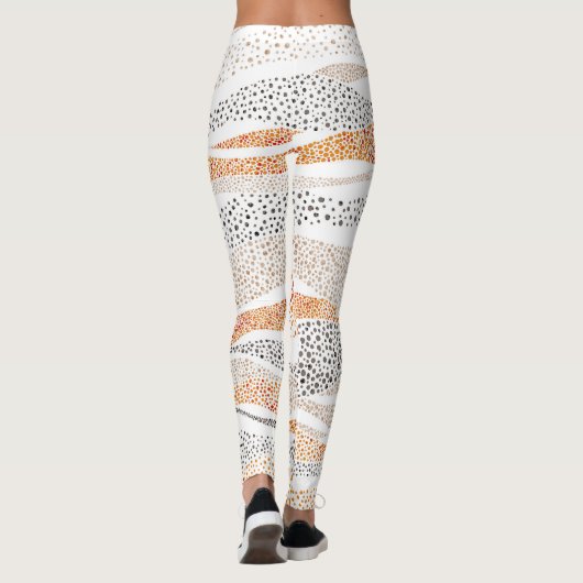 Leggings Pointillisme Wavy Polka : Doux Doux Textile (Dos)