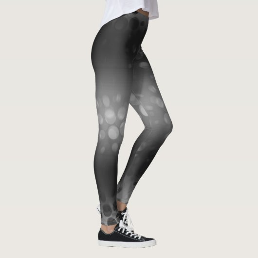 Leggings Points Abstraits noirs blancs (Droite)