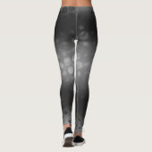 Leggings Points Abstraits noirs blancs (Dos)