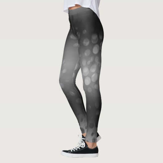 Leggings Points Abstraits noirs blancs (Gauche)