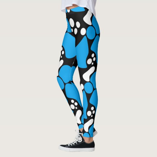 Leggings Points abstraits sans couture taches cercles moder (Gauche)