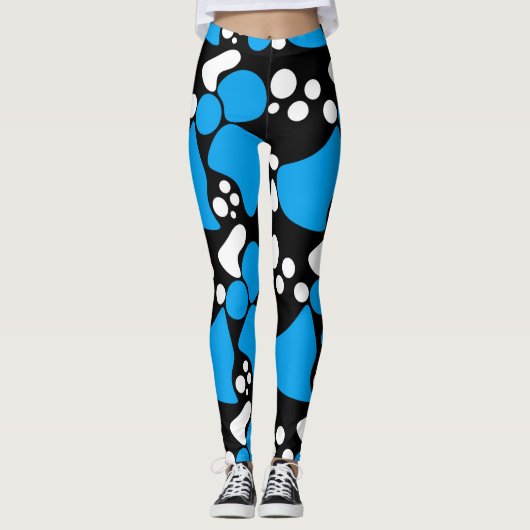 Leggings Points abstraits sans couture taches cercles moder (Devant)