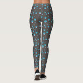 Leggings Points bleus sur les guêtres grises (Dos)