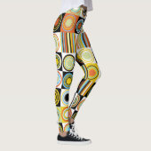 Leggings Points colorés, cercles, rayures arrière - plan. (Droite)