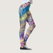 Leggings Points colorés Encre d'alcool Liquide Art Abstrait (Droite)