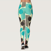 Leggings Points colorés : motif abstrait sans soudure. (Dos)