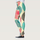 Leggings Points colorés : motif abstrait sans soudure. (Gauche)