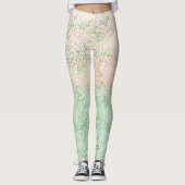 Leggings Points Confetti Aquarelle Rose-Mint (Devant)