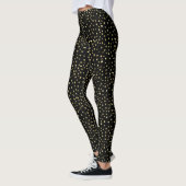 Leggings Points Confetti Noir Or (Gauche)