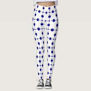Leggings Points de bleu marine, Motif à pois, Pois