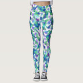 LEGGINGS POINTS DE COULEUR DE LEPOARD (Devant)