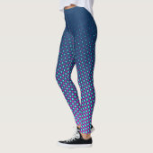 Leggings Points de différentes tailles - rose cyan bleu (Gauche)