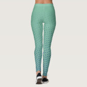 Leggings Points de tailles différentes - bleu vert océan (Dos)