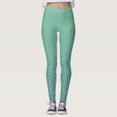 Leggings Points de tailles différentes - bleu vert océan (Devant)