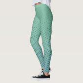 Leggings Points de tailles différentes - bleu vert océan (Gauche)