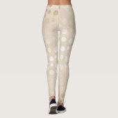Leggings Points d'ivoire Pearl Gray Argent Pastel Confetti (Dos)