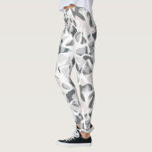 Leggings Points gris clair motif Abstrait tacheté (Gauche)