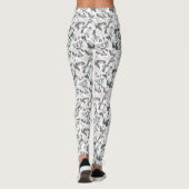 Leggings Points gris clair motif Abstrait tacheté (Dos)
